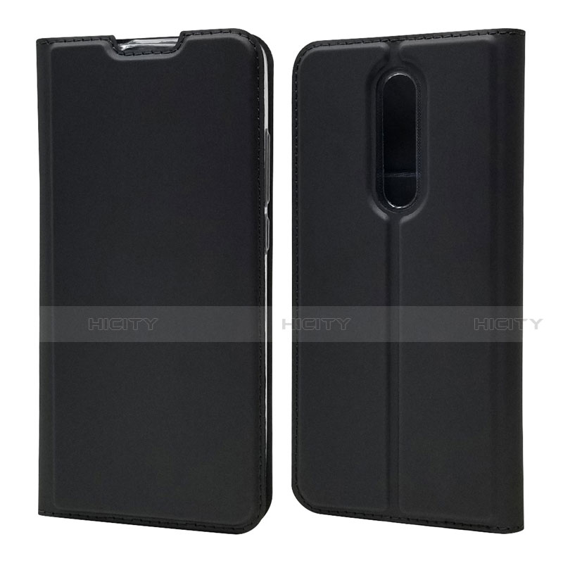 Funda de Cuero Cartera con Soporte Carcasa T12 para Xiaomi Redmi K20 Negro