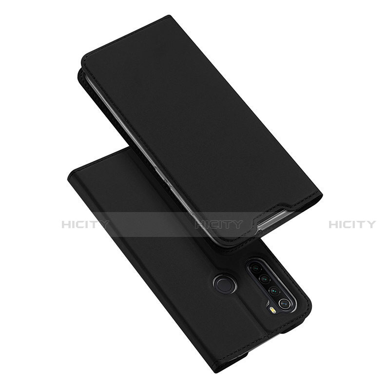 Funda de Cuero Cartera con Soporte Carcasa T12 para Xiaomi Redmi Note 8T Negro