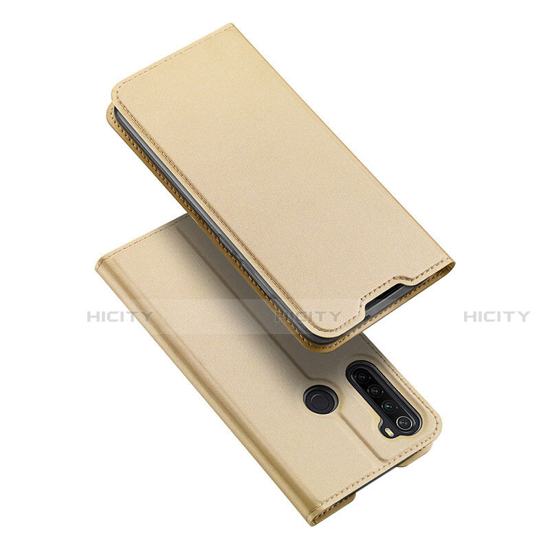 Funda de Cuero Cartera con Soporte Carcasa T12 para Xiaomi Redmi Note 8T Oro