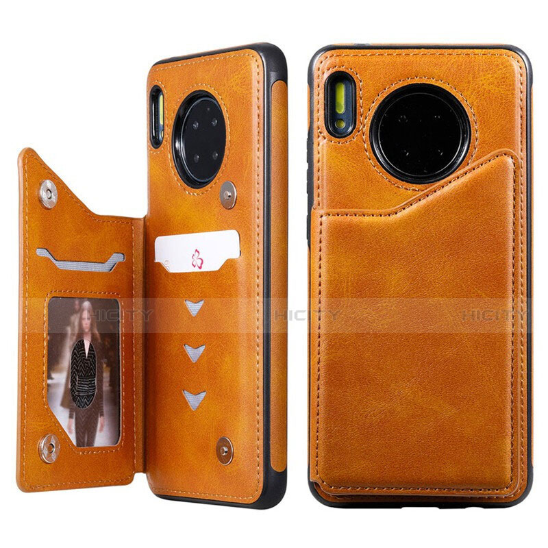 Funda de Cuero Cartera con Soporte Carcasa T14 para Huawei Mate 30 5G