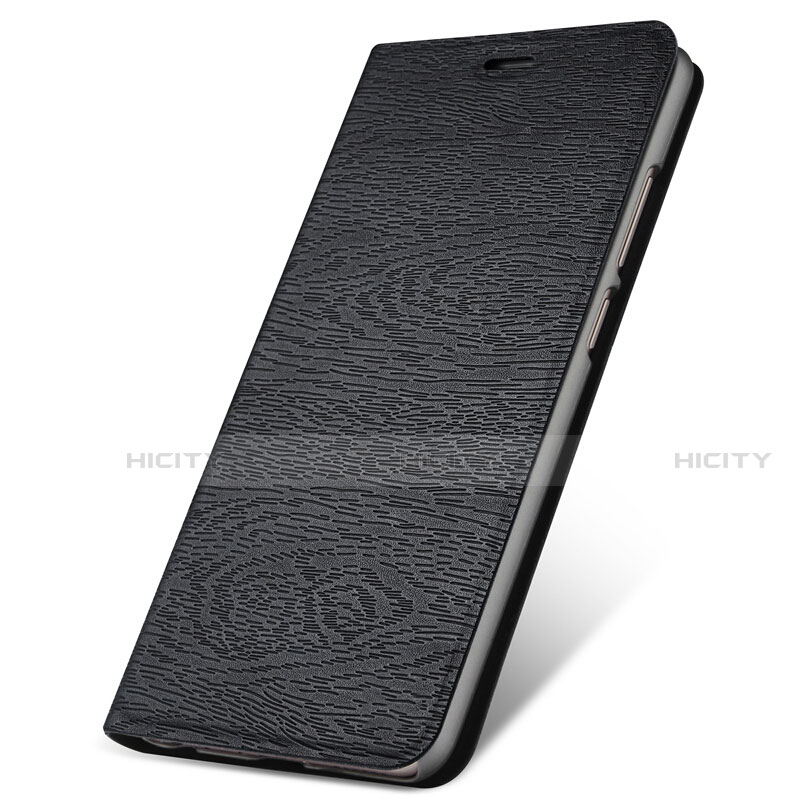 Funda de Cuero Cartera con Soporte Carcasa T14 para Huawei P Smart+ Plus (2019) Negro