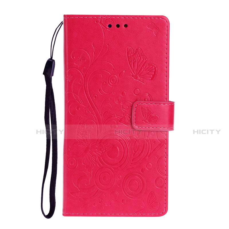 Funda de Cuero Cartera con Soporte Carcasa T14 para Huawei P40 Rojo