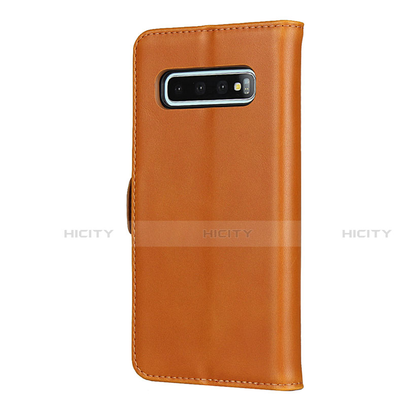 Funda de Cuero Cartera con Soporte Carcasa T14 para Samsung Galaxy S10 Plus