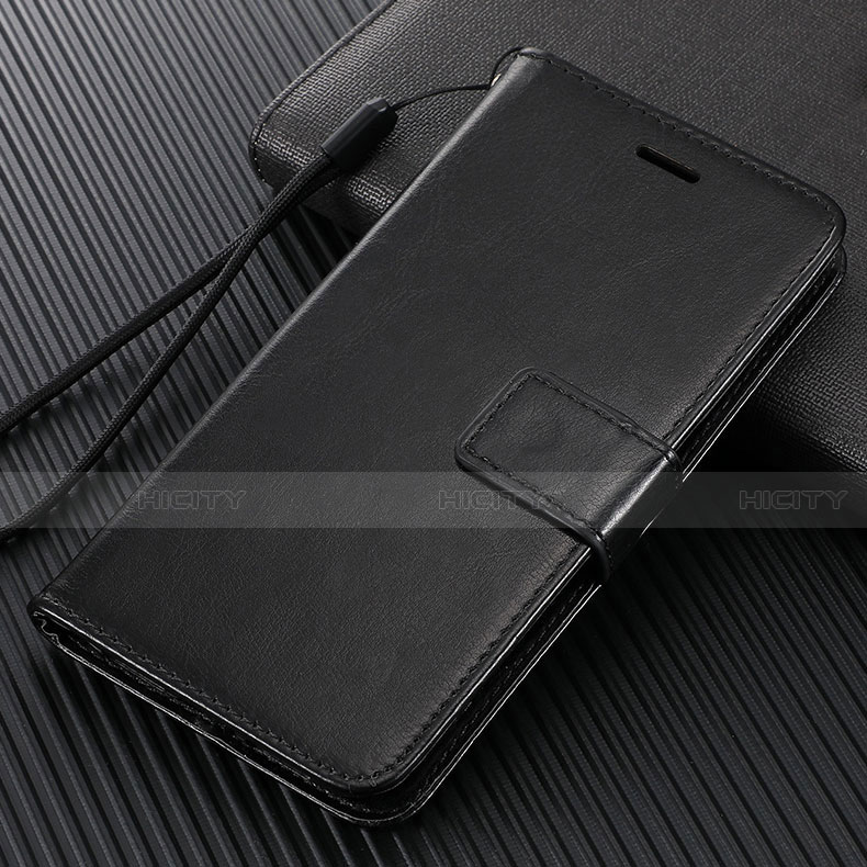 Funda de Cuero Cartera con Soporte Carcasa T14 para Xiaomi Mi Note 10 Pro Negro