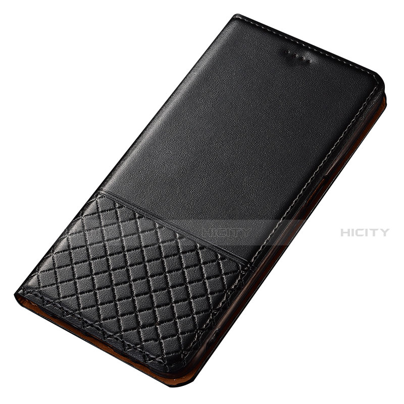 Funda de Cuero Cartera con Soporte Carcasa T14 para Xiaomi Redmi Note 8 (2021) Negro