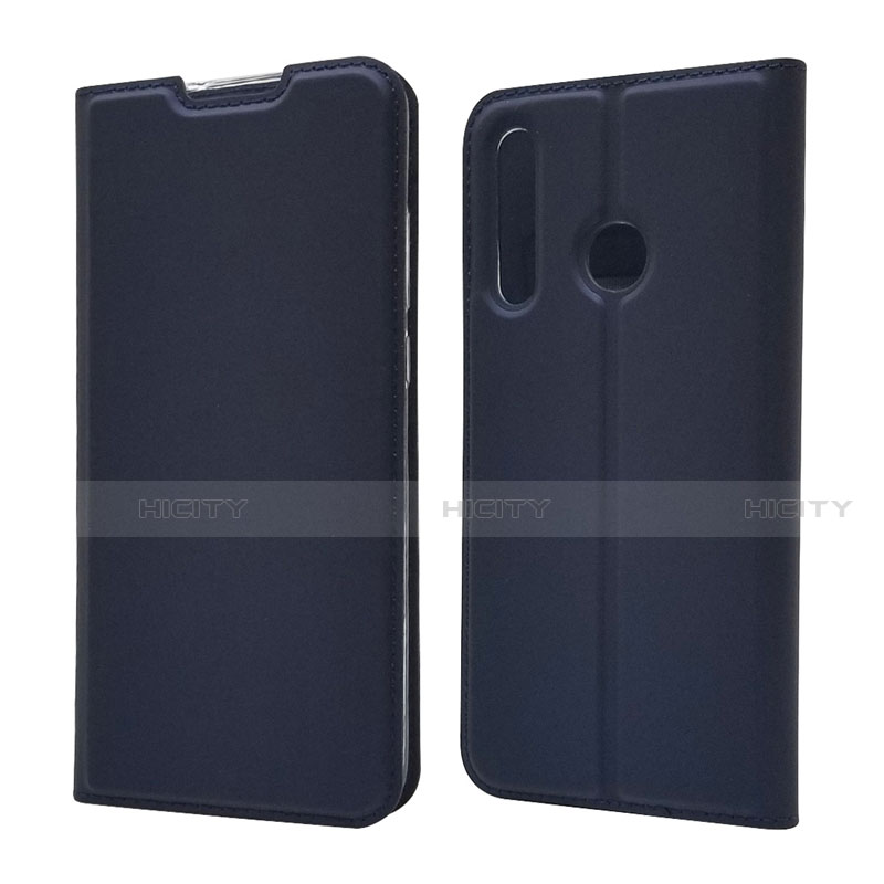 Funda de Cuero Cartera con Soporte Carcasa T15 para Huawei Honor 10i Azul