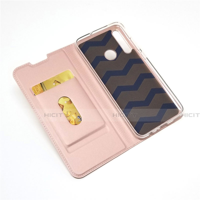 Funda de Cuero Cartera con Soporte Carcasa T15 para Huawei Honor 20E