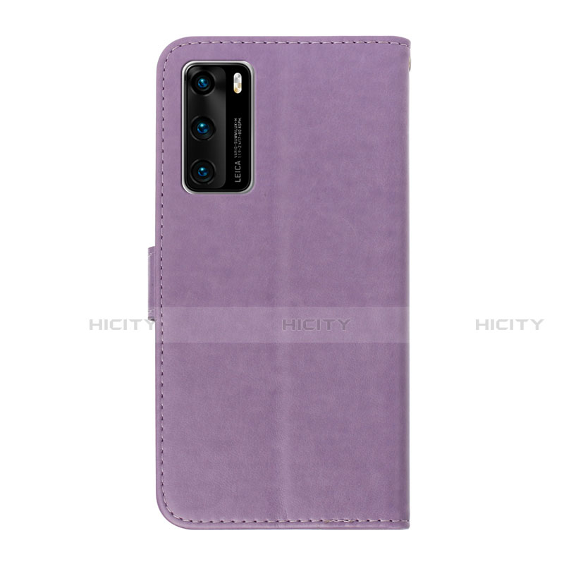 Funda de Cuero Cartera con Soporte Carcasa T15 para Huawei P40