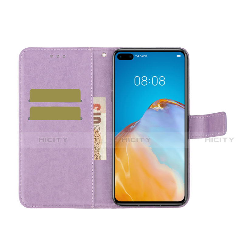 Funda de Cuero Cartera con Soporte Carcasa T15 para Huawei P40