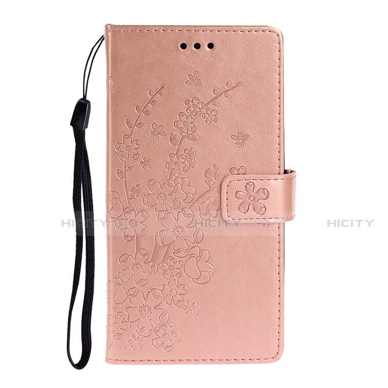 Funda de Cuero Cartera con Soporte Carcasa T15 para Huawei P40 Oro Rosa