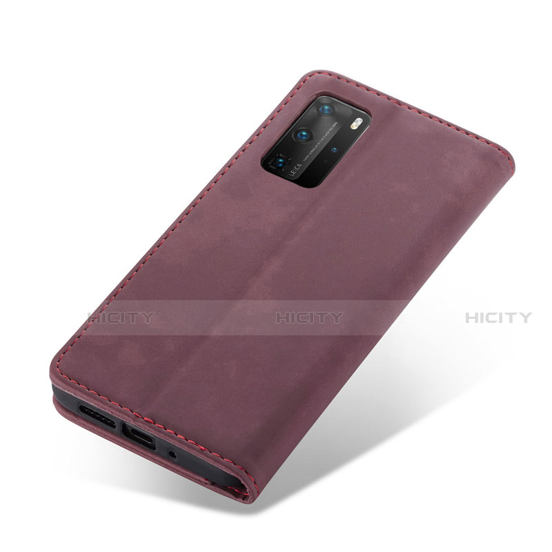 Funda de Cuero Cartera con Soporte Carcasa T15 para Huawei P40 Pro