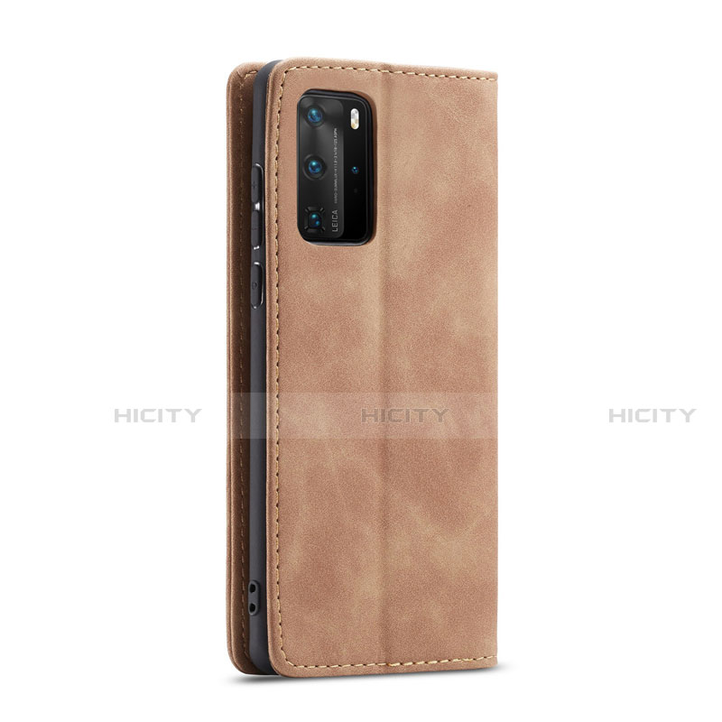 Funda de Cuero Cartera con Soporte Carcasa T15 para Huawei P40 Pro