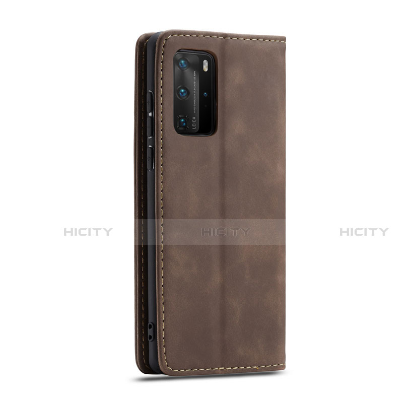 Funda de Cuero Cartera con Soporte Carcasa T15 para Huawei P40 Pro