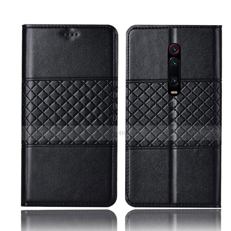 Funda de Cuero Cartera con Soporte Carcasa T15 para Xiaomi Mi 9T Negro