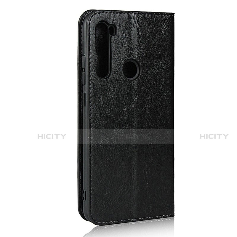 Funda de Cuero Cartera con Soporte Carcasa T15 para Xiaomi Redmi Note 8 Negro