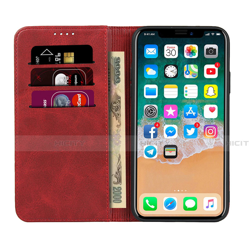 Funda de Cuero Cartera con Soporte Carcasa T16 para Apple iPhone 11 Pro