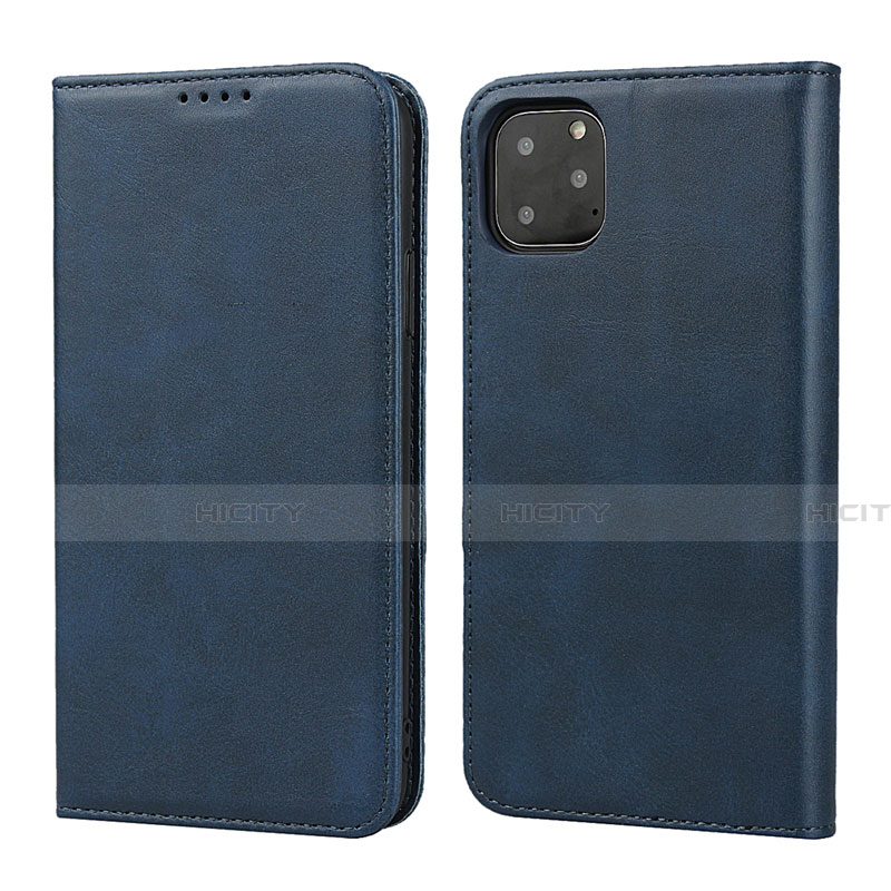 Funda de Cuero Cartera con Soporte Carcasa T16 para Apple iPhone 11 Pro Azul