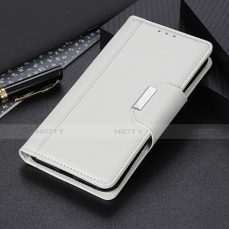 Funda de Cuero Cartera con Soporte Carcasa T16 para Apple iPhone 13 Blanco