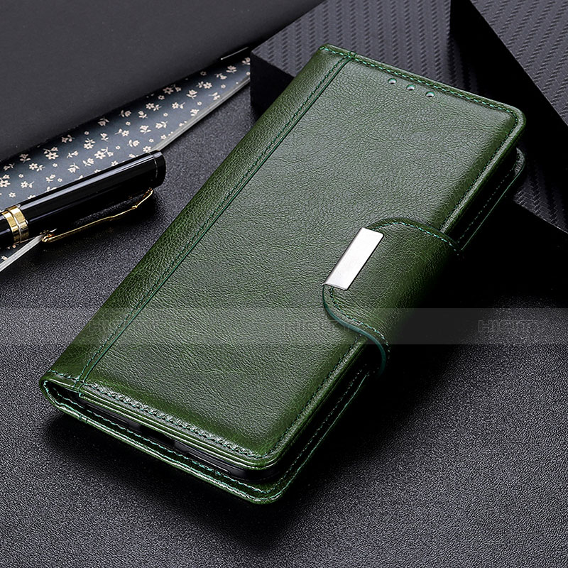 Funda de Cuero Cartera con Soporte Carcasa T16 para Apple iPhone 13 Mini Verde