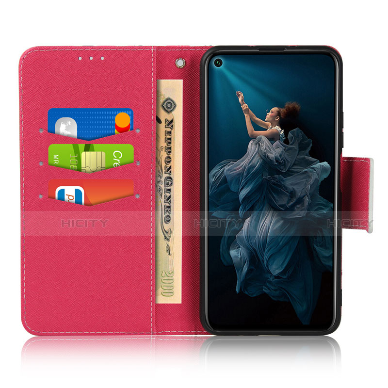 Funda de Cuero Cartera con Soporte Carcasa T16 para Huawei Honor 20S