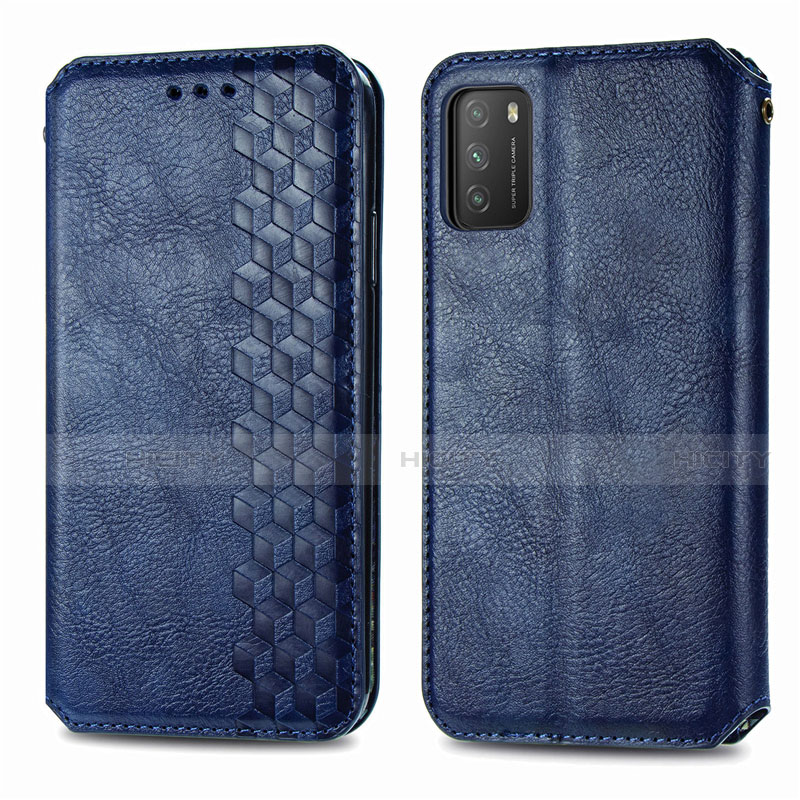 Funda de Cuero Cartera con Soporte Carcasa T16 para Xiaomi Poco M3