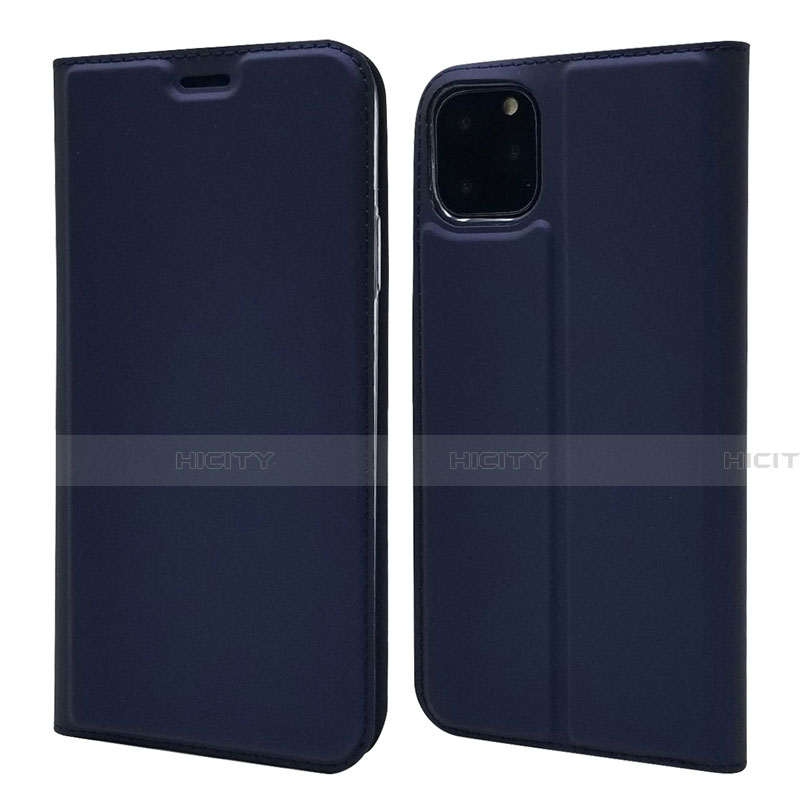 Funda de Cuero Cartera con Soporte Carcasa T17 para Apple iPhone 11 Pro Azul