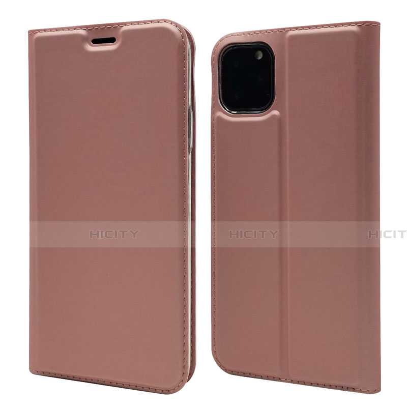 Funda de Cuero Cartera con Soporte Carcasa T17 para Apple iPhone 11 Pro Oro Rosa