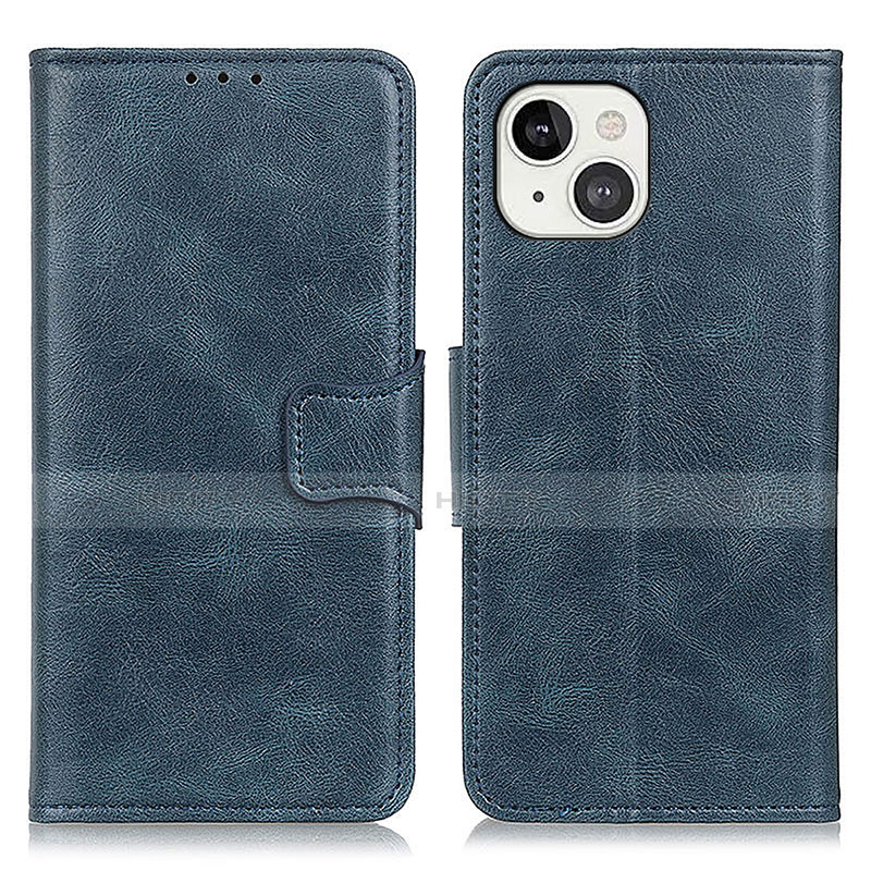 Funda de Cuero Cartera con Soporte Carcasa T17 para Apple iPhone 13 Azul