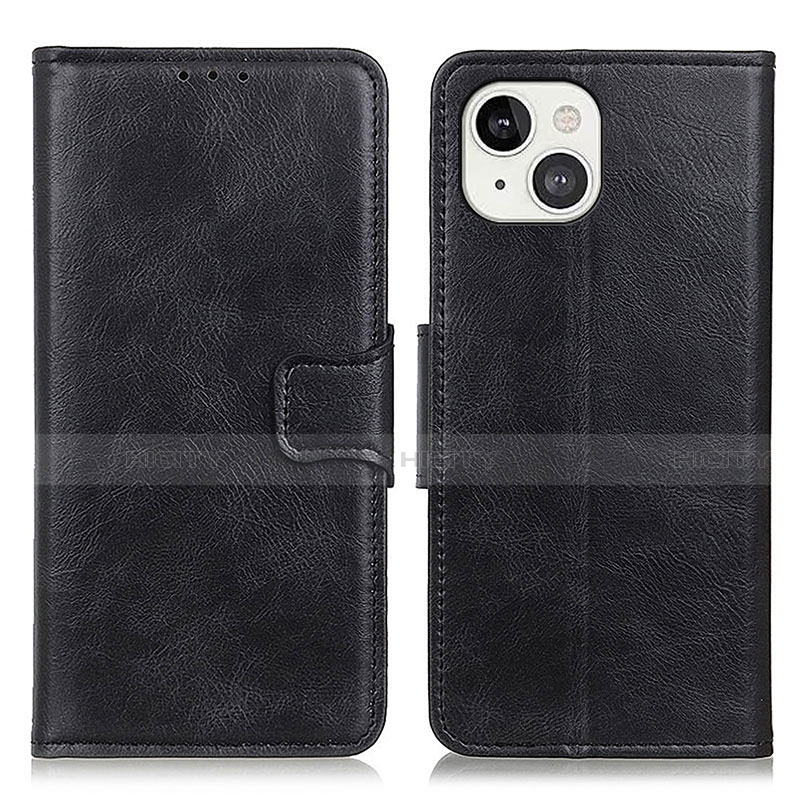 Funda de Cuero Cartera con Soporte Carcasa T17 para Apple iPhone 13 Negro