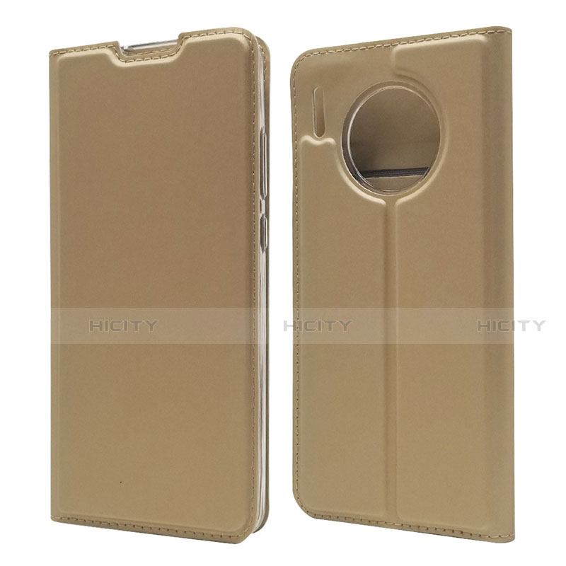 Funda de Cuero Cartera con Soporte Carcasa T17 para Huawei Mate 30 Pro Oro