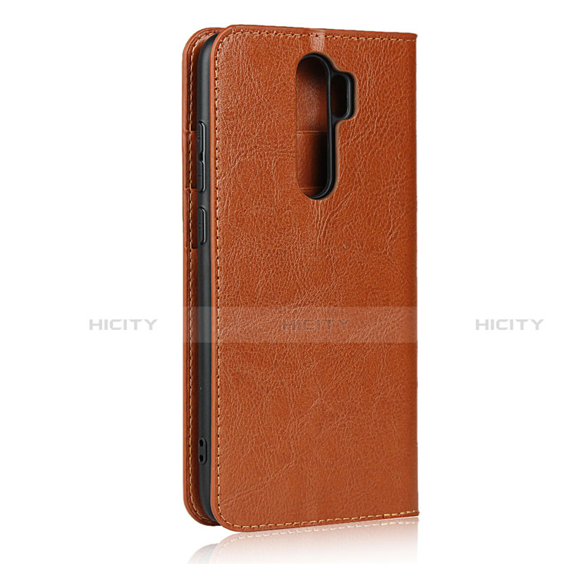 Funda de Cuero Cartera con Soporte Carcasa T17 para Xiaomi Redmi Note 8 Pro Naranja