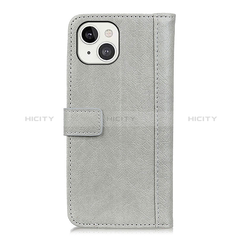 Funda de Cuero Cartera con Soporte Carcasa T18 para Apple iPhone 15