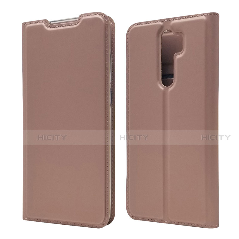 Funda de Cuero Cartera con Soporte Carcasa T18 para Xiaomi Redmi Note 8 Pro Oro Rosa