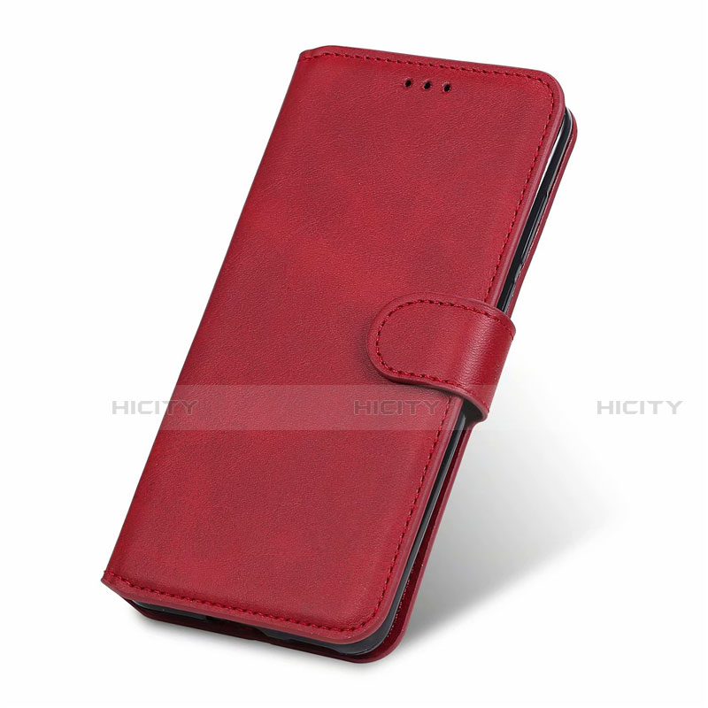 Funda de Cuero Cartera con Soporte Carcasa T19 para Huawei P40 Rojo