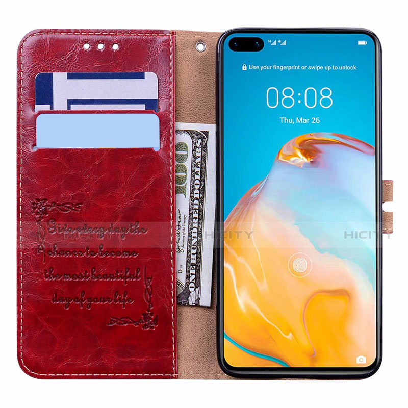 Funda de Cuero Cartera con Soporte Carcasa T20 para Huawei P40