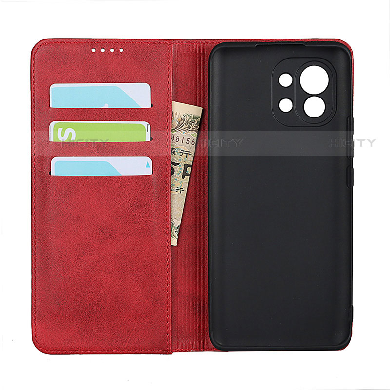 Funda de Cuero Cartera con Soporte Carcasa T20 para Xiaomi Mi 11 5G