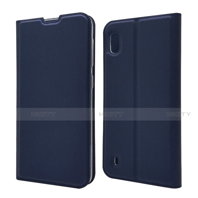 Funda de Cuero Cartera con Soporte Carcasa U01 para Samsung Galaxy A10 Azul