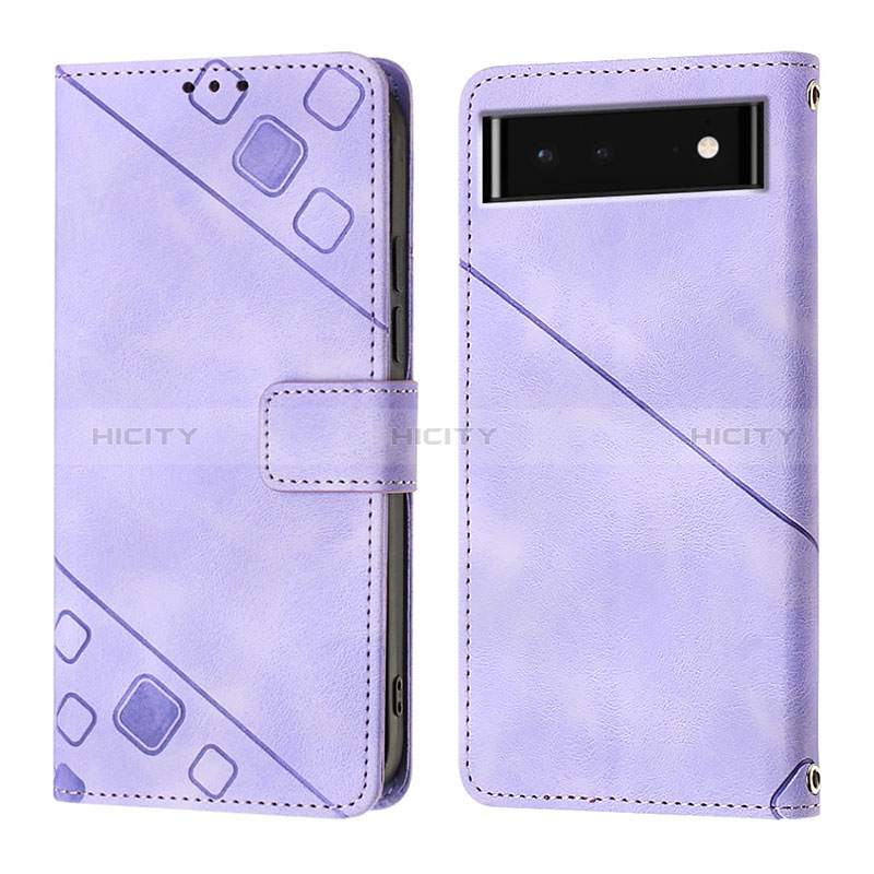 Funda de Cuero Cartera con Soporte Carcasa Y01B para Google Pixel 6 5G