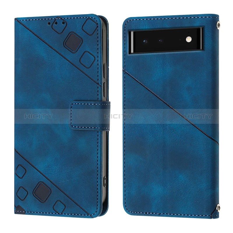 Funda de Cuero Cartera con Soporte Carcasa Y01B para Google Pixel 6 5G