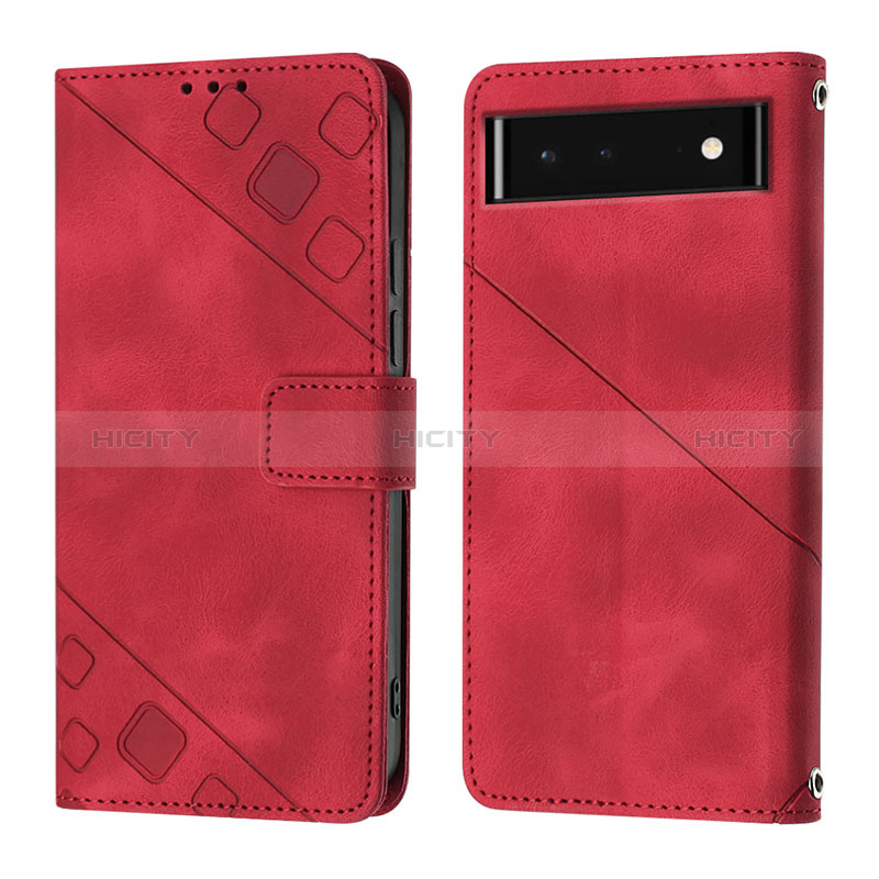 Funda de Cuero Cartera con Soporte Carcasa Y01B para Google Pixel 6 5G