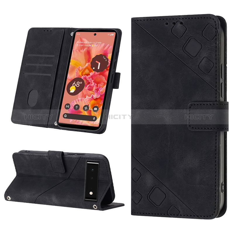 Funda de Cuero Cartera con Soporte Carcasa Y01B para Google Pixel 6 5G