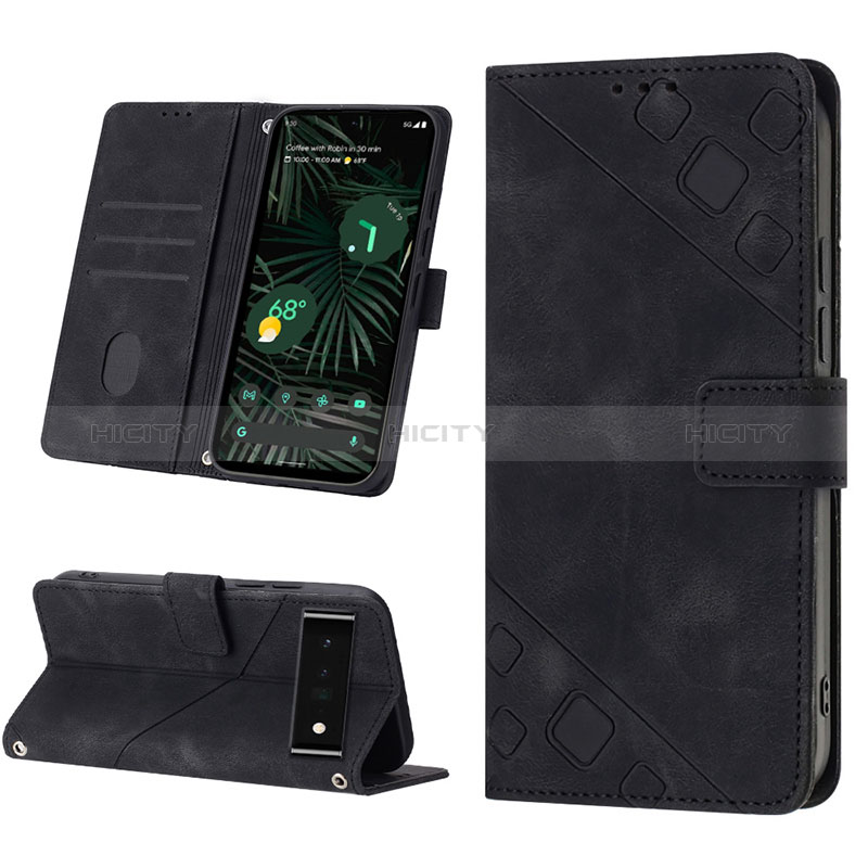 Funda de Cuero Cartera con Soporte Carcasa Y01B para Google Pixel 6 Pro 5G