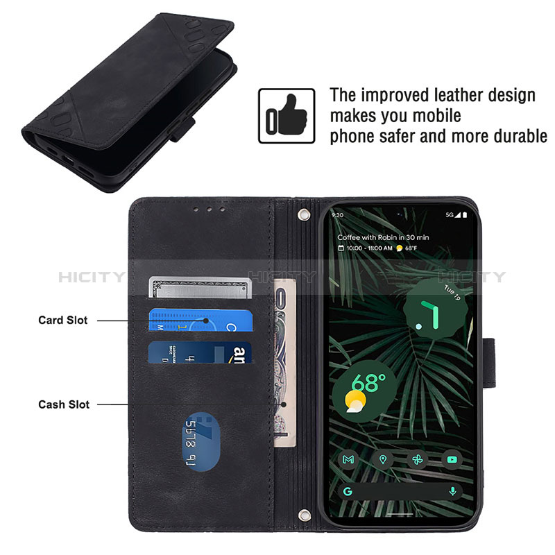 Funda de Cuero Cartera con Soporte Carcasa Y01B para Google Pixel 6 Pro 5G