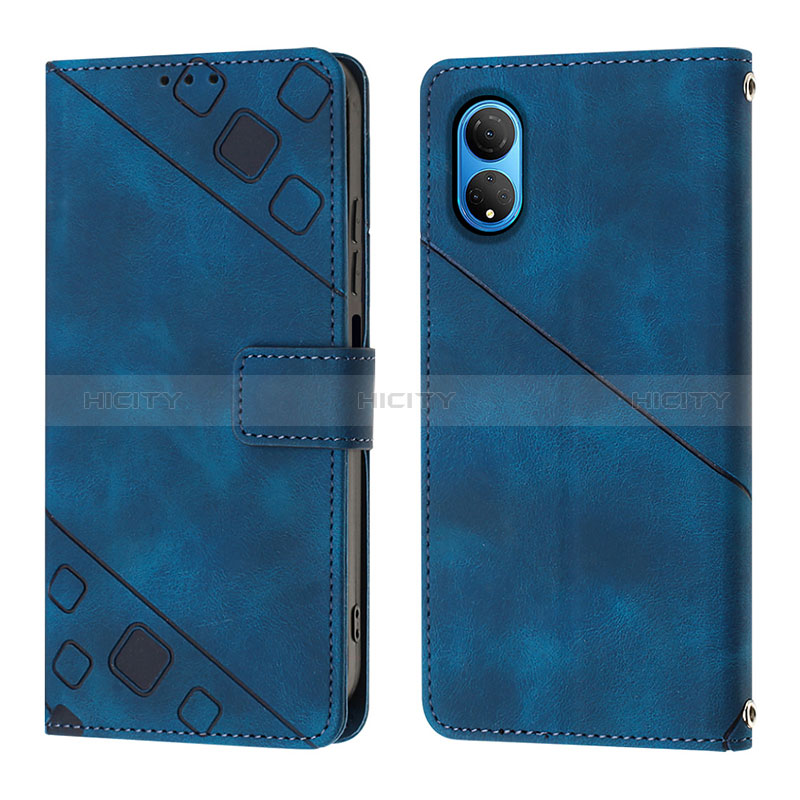 Funda de Cuero Cartera con Soporte Carcasa Y01B para Huawei Honor X7