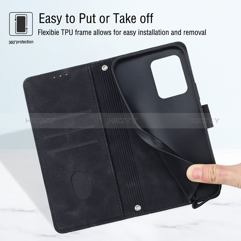 Funda de Cuero Cartera con Soporte Carcasa Y01B para Huawei Honor X7a