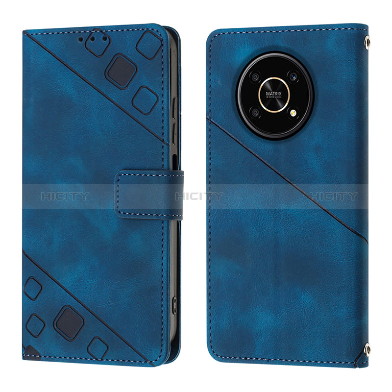 Funda de Cuero Cartera con Soporte Carcasa Y01B para Huawei Honor X9 5G