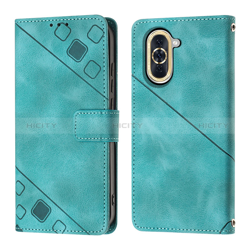 Funda de Cuero Cartera con Soporte Carcasa Y01B para Huawei Nova 10 Pro Verde