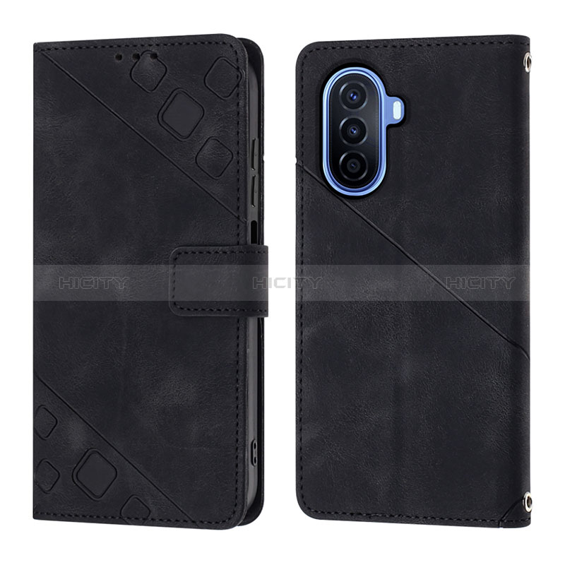 Funda de Cuero Cartera con Soporte Carcasa Y01B para Huawei Nova Y70 Plus