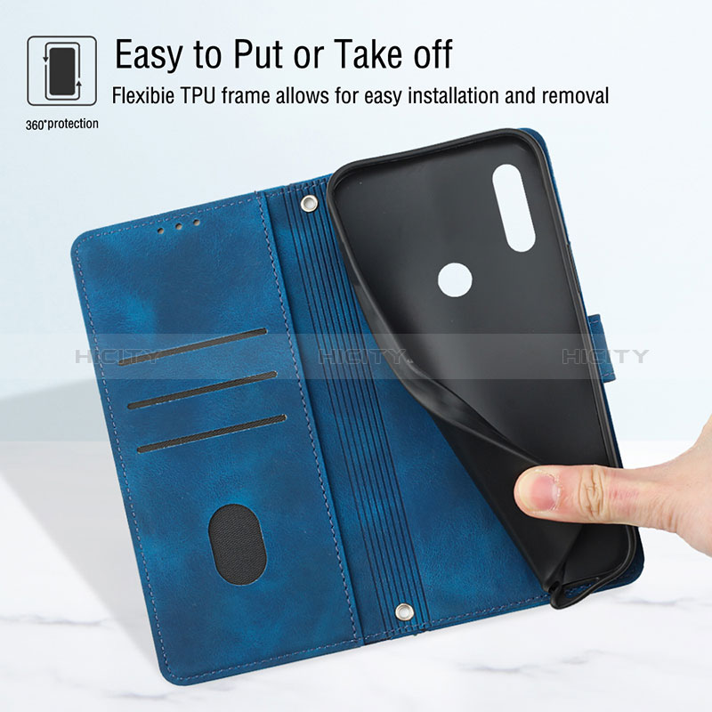 Funda de Cuero Cartera con Soporte Carcasa Y01B para Huawei Y9 Prime (2019)