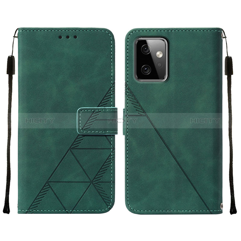 Funda de Cuero Cartera con Soporte Carcasa Y01B para Motorola Moto G Power 5G (2023) Verde